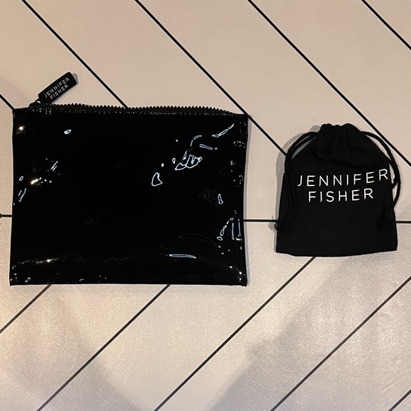 SOLD!  New  Jennifer Fischer Petite Micro Lilly Huggies-14K Rose Gold Plated - Picture 8 of 14